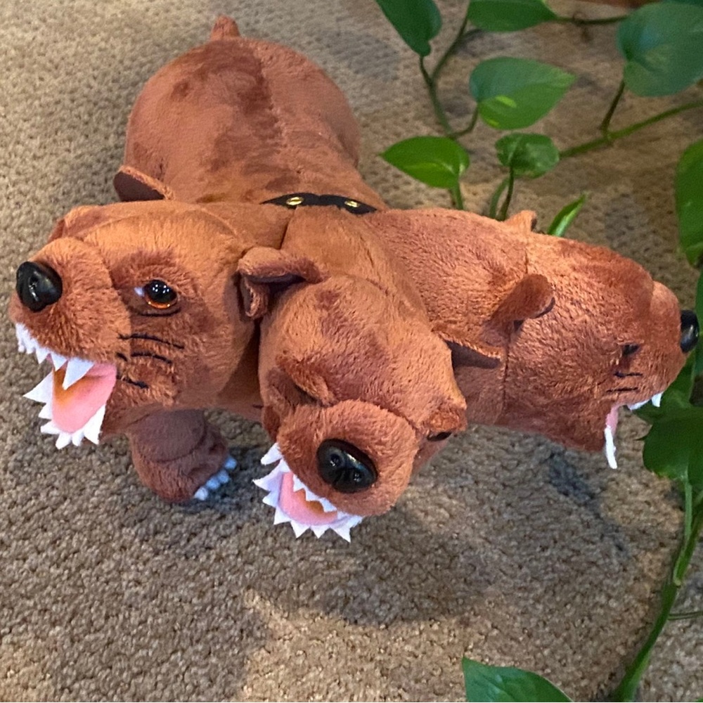 New Harry Potter Fluffy  3- headed dog plush collector